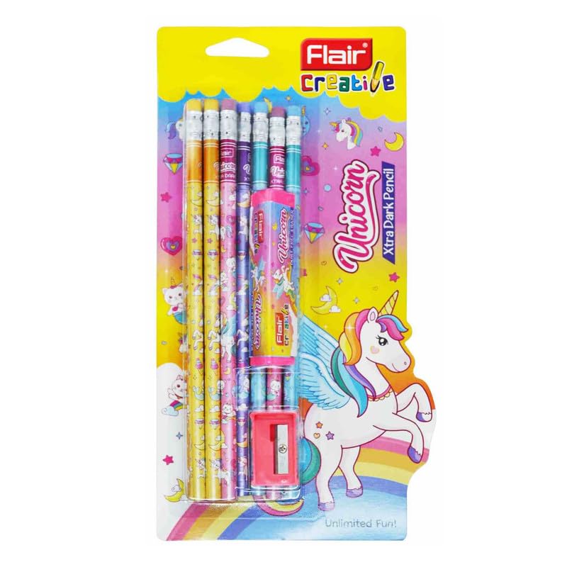 Flair Unicorn Kit Of Pencils- Multicolor