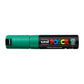 uni-ball Posca PC-8K 8.0 mm Bold Point Chisel Shaped Marker Pen, Green Ink, Pack of 1