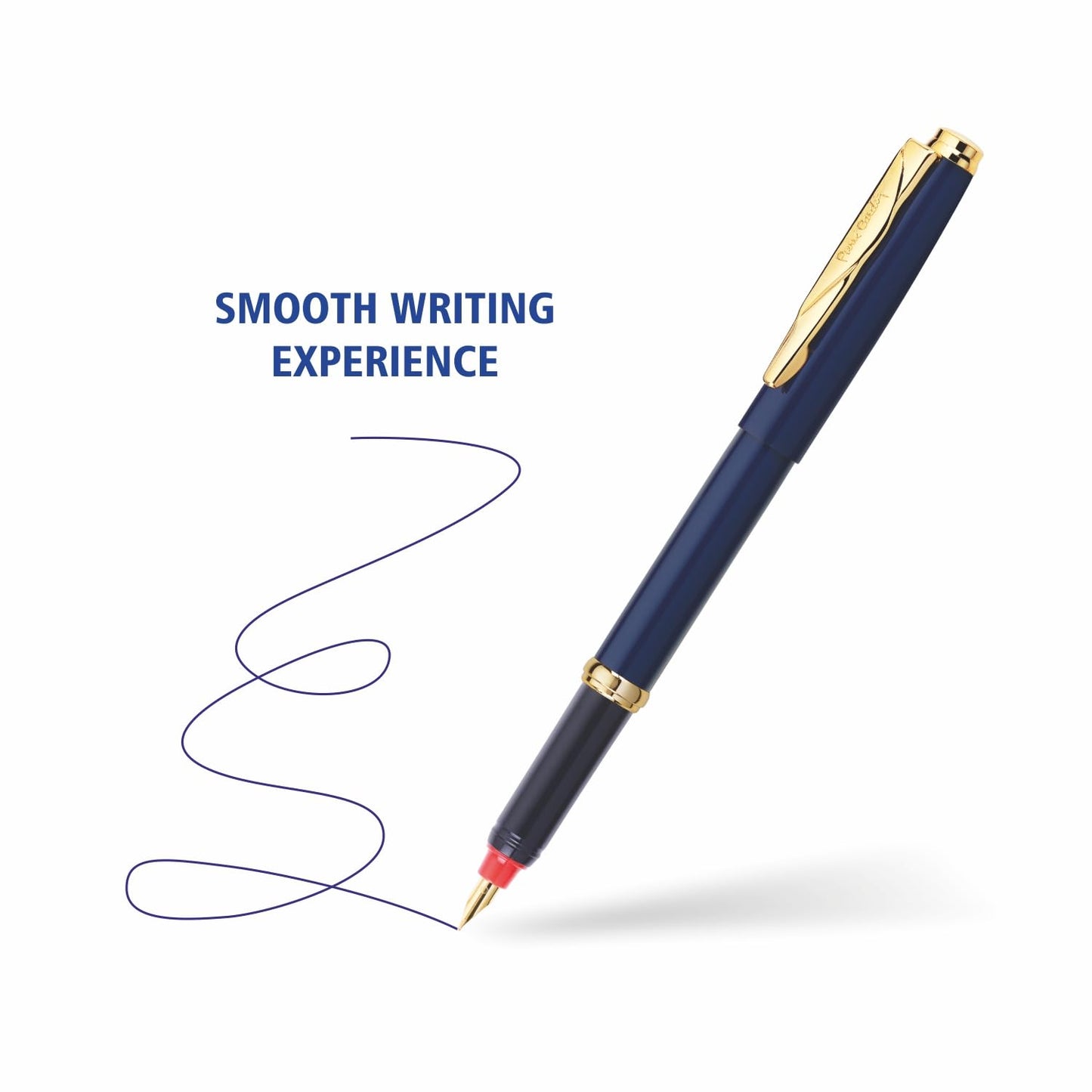 Pierre Cardin Momento Fountain Pen, Free Ink Catridges & Ink Converter, Blue Ink, Pack of 1