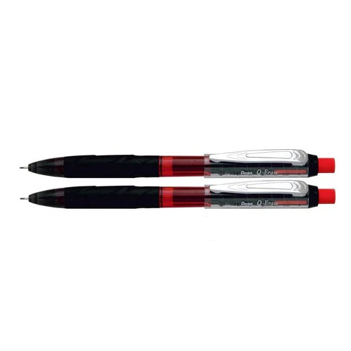 Pentel QE427 QERASE PENCIL 0.7MM BLACK BODY, Pack of 2
