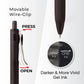 Uni-Ball One UMN S 0.5 mm Retractable Gel Pen - Black Body, Black Ink