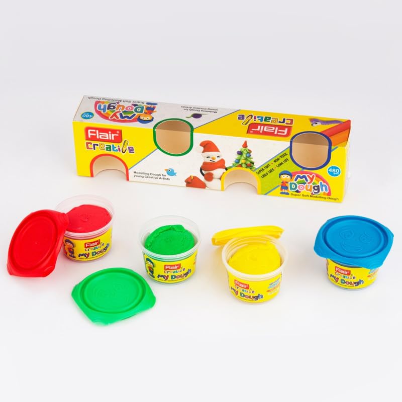 Flair Creative Series My Dough Kit, 4 Multicolour Shades, Pack of 1