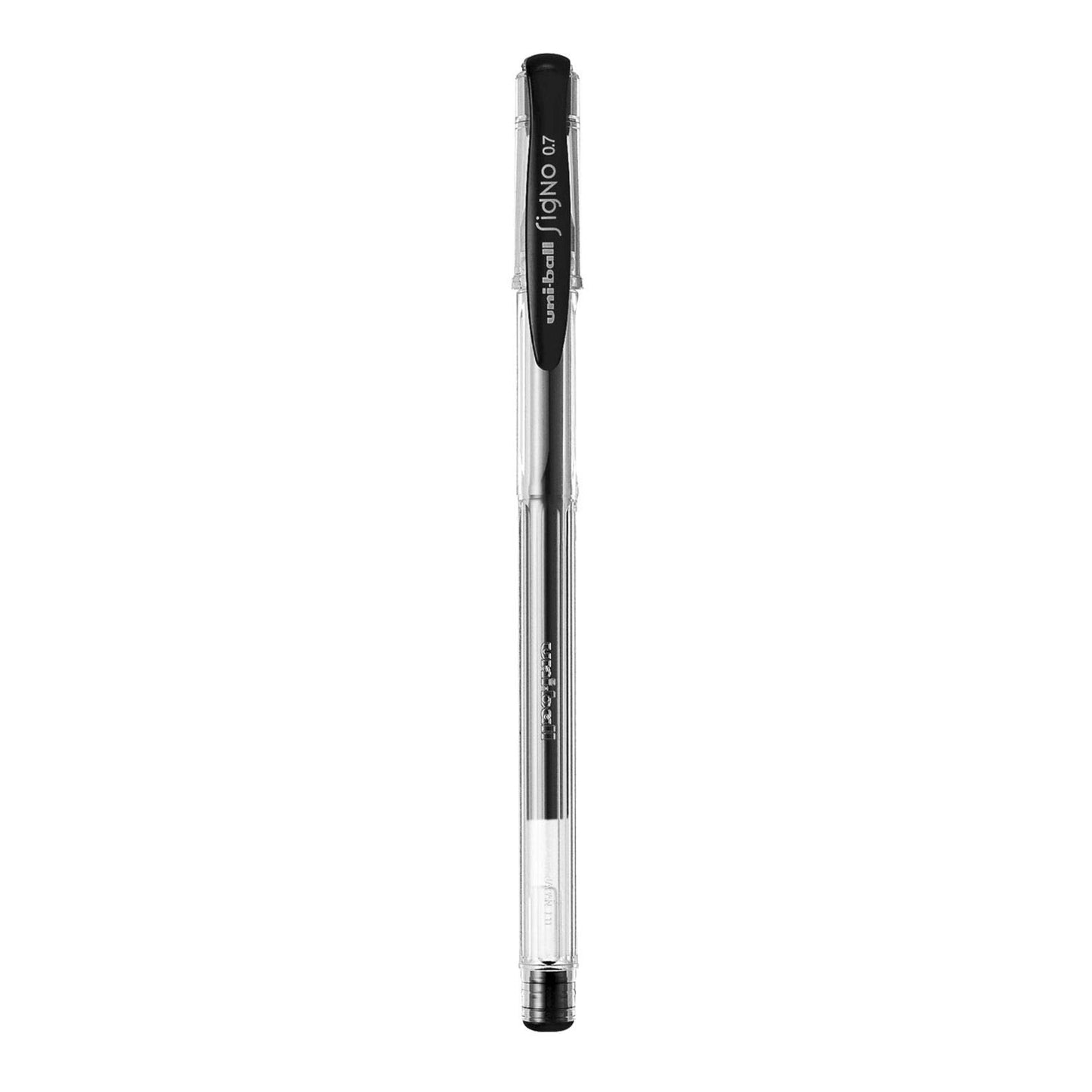 uni-ball Signo UM-100 0.7mm Gel Pen, Black Ink, Pack of 6