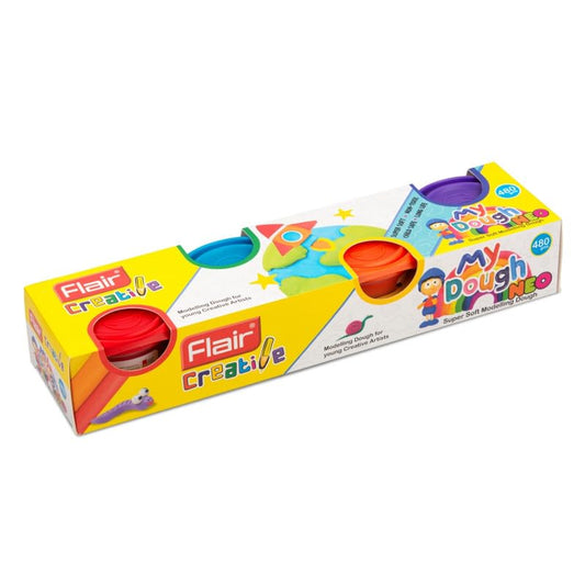 Flair Creative Series My Dough Neo Kit, 4 Multicolour Shades, Pack of 1