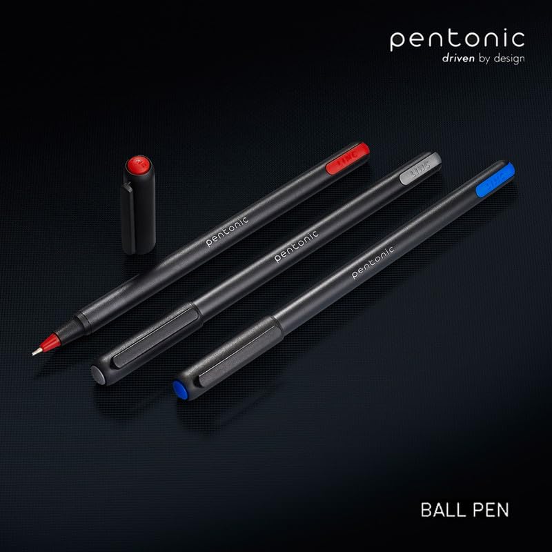 Pentonic Ball Pen Tumbler (Multicolor Ink, Pack of 50 Pens)