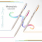 Hauser XO Multicolor Gel Pen with Hard Box Case, 12 Bright Ink Colors Pack, Set of 1