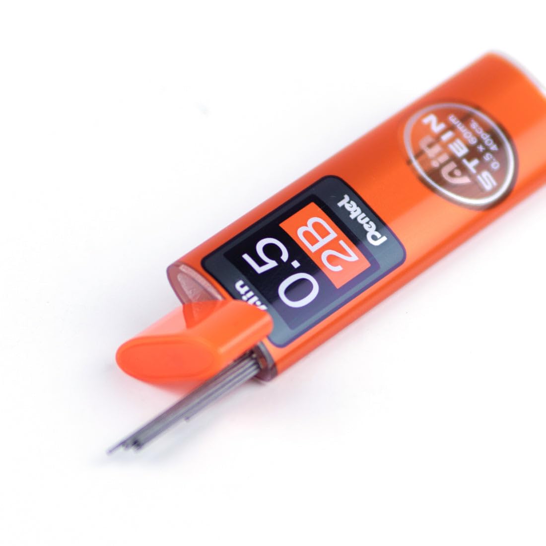 Pentel Ain Stein 0.5mm 2B Mechanical Pencil Lead, Pack of 40 (C275-2B)