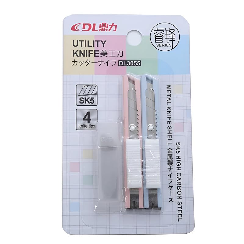 NUOVI Mini Cutter, Set of 2 (Incl. 4 Blades, Pastel Shades)