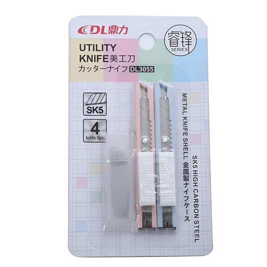 NUOVI Mini Cutter, Set of 2 (Incl. 4 Blades, Pastel Shades)