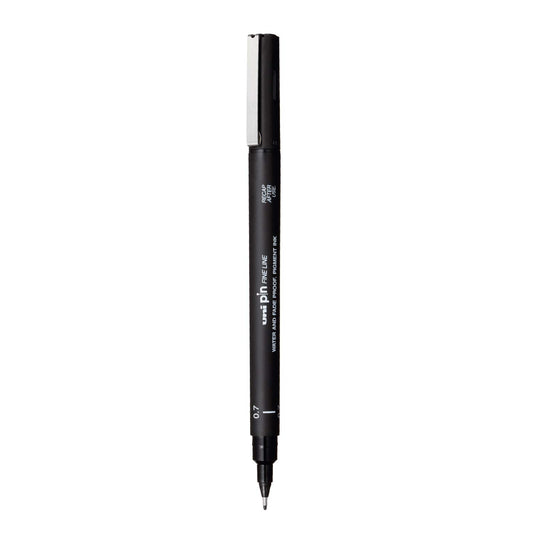 uni-ball PIN-200 0.7mm Fineliner Drawing Pen, Black Ink, Pack of 1