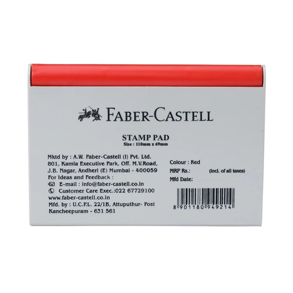 Faber-Castell Stamp Pad Medium Red