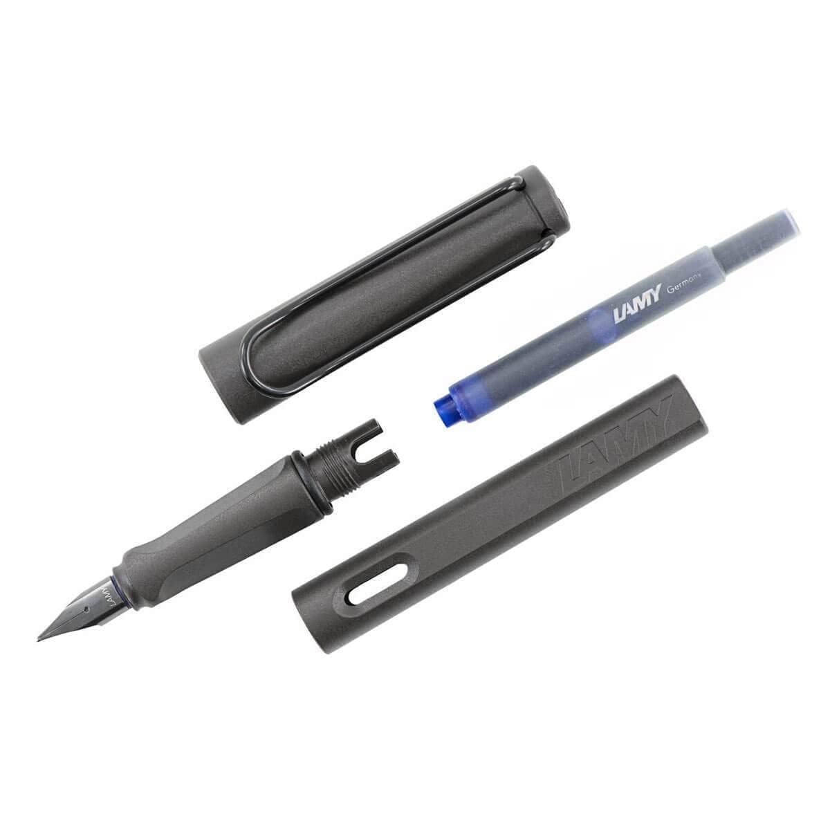 Lamy Safari Medium Tip Fountain Pen With Converter Z 28 - Blue Ink, Pack Of 1