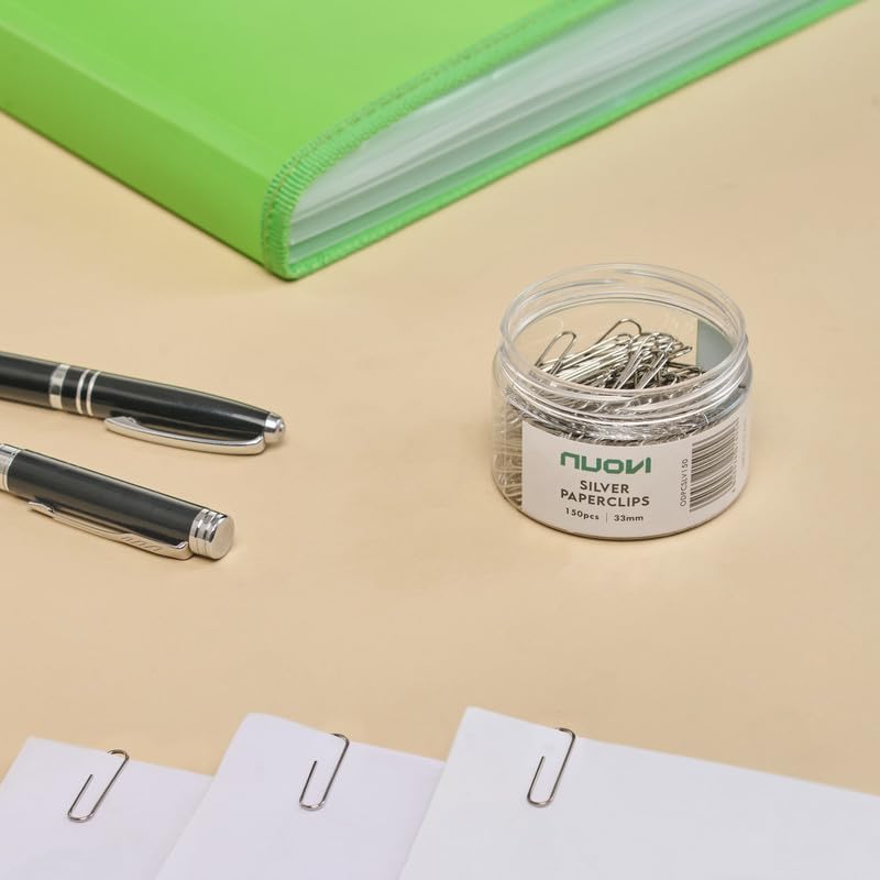 NUOVI 33mm Paperclip (150pcs, Silver)