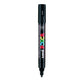 uni-ball Posca 5M 1.8-2.5 mm Bullet Shaped Marker Pen, Black Ink, Pack of 1