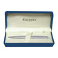 Waterman Hemisphere Ballpoint Pen, Medium Point, Stainless Steel with Chrome Trim, Blue Ink, Pack Of 1