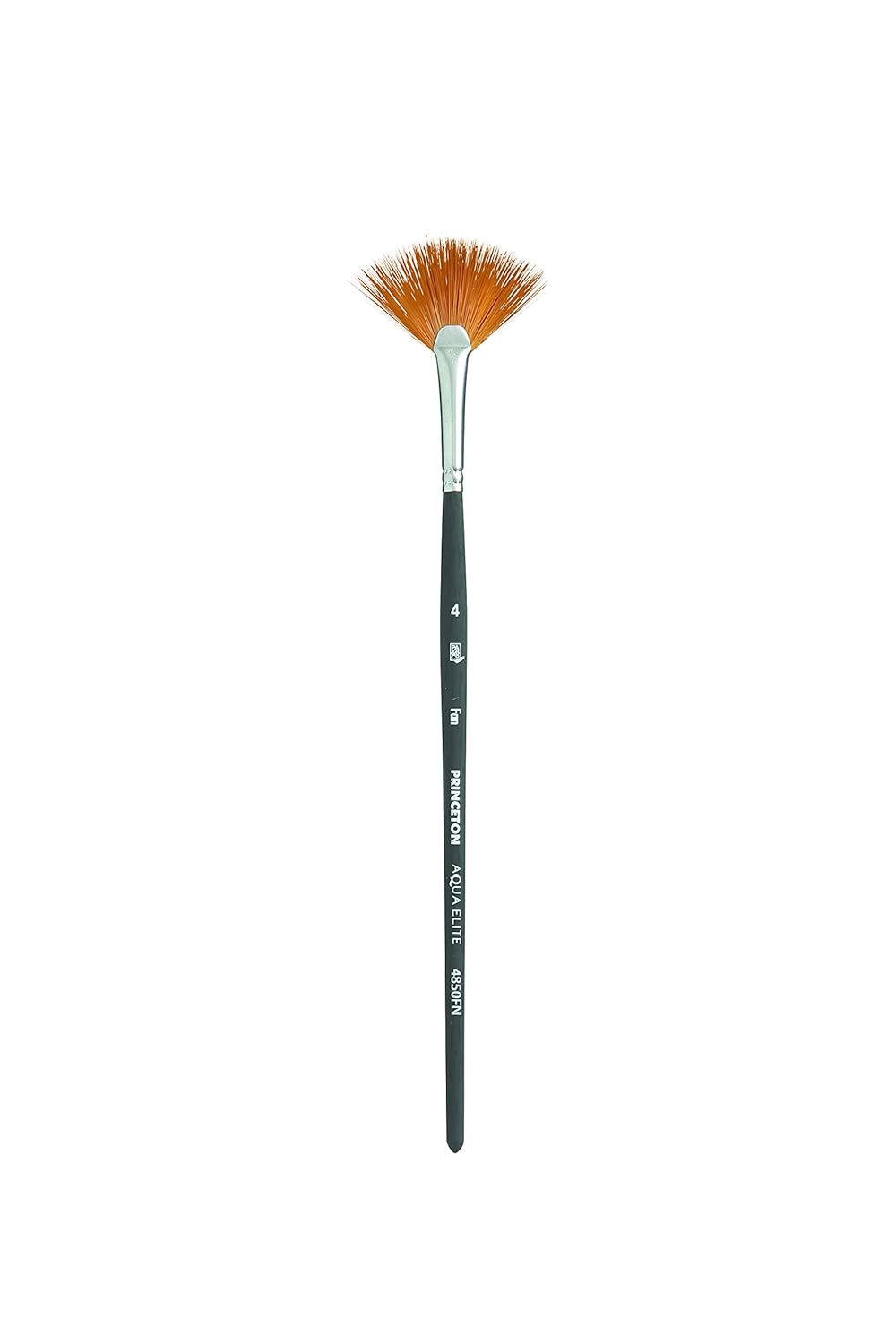Princeton Aqua Elite Short Handle Fan Paint Brush, Size No 4, Multicolour, Pack Of 1