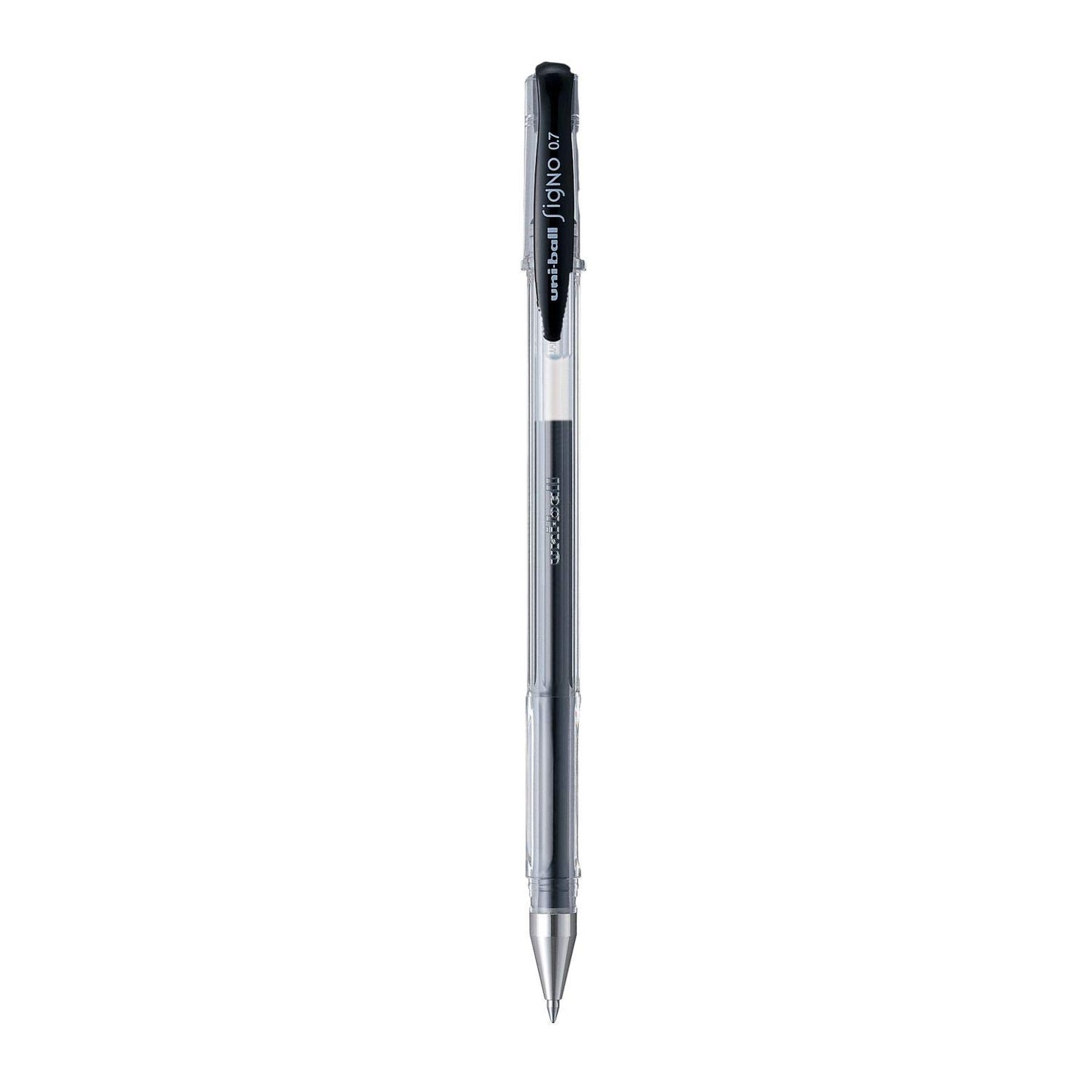 uni-ball Signo UM-100 0.7mm Gel Pen, Black Ink, Pack of 6