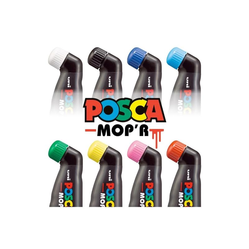 uni-ball Posca MOPR PCM-22 Multi Surface 3-19 mm Round Tip Paint Marker, Multicolour Ink, Pack of 8