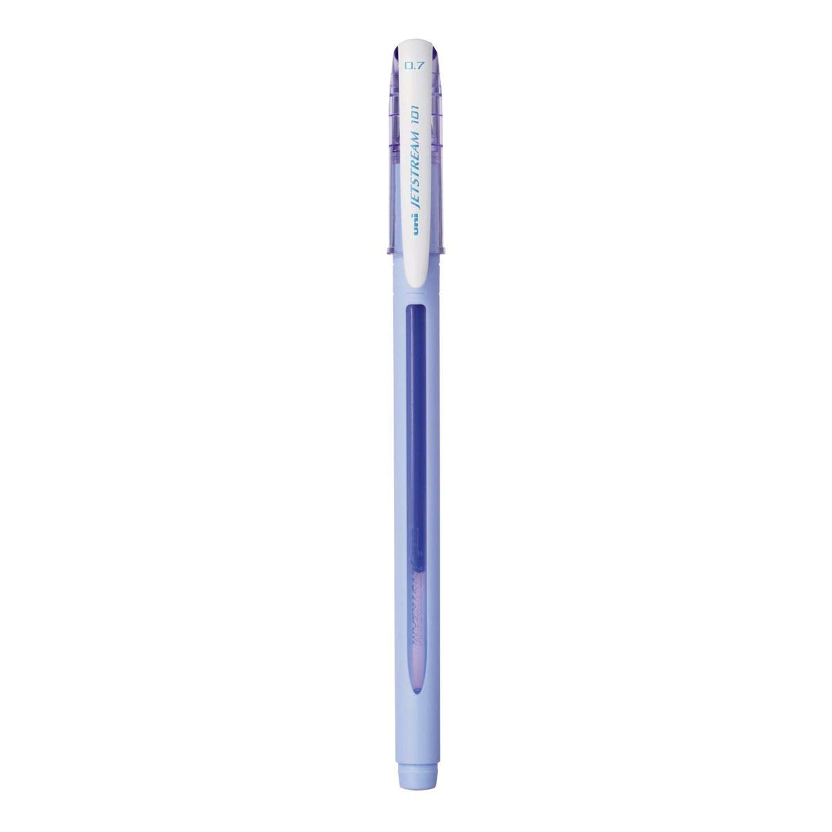 uni-ball Jetstream SX-101FL Roller Ball Pen (Lavender Body, Blue Ink, Pack of 3)