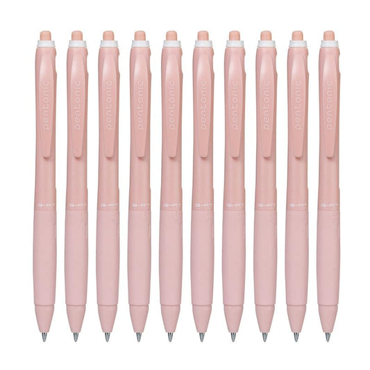 Pentonic B-RT Shades 0.7 mm Ball Point Pen Box Pack(Red Ink, Pack of 10)