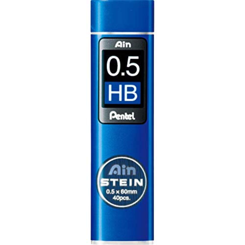 Pentel Ain Stein 0.5mm HB Mechanical Pencil Lead, Pack of 40 (C275-HB)
