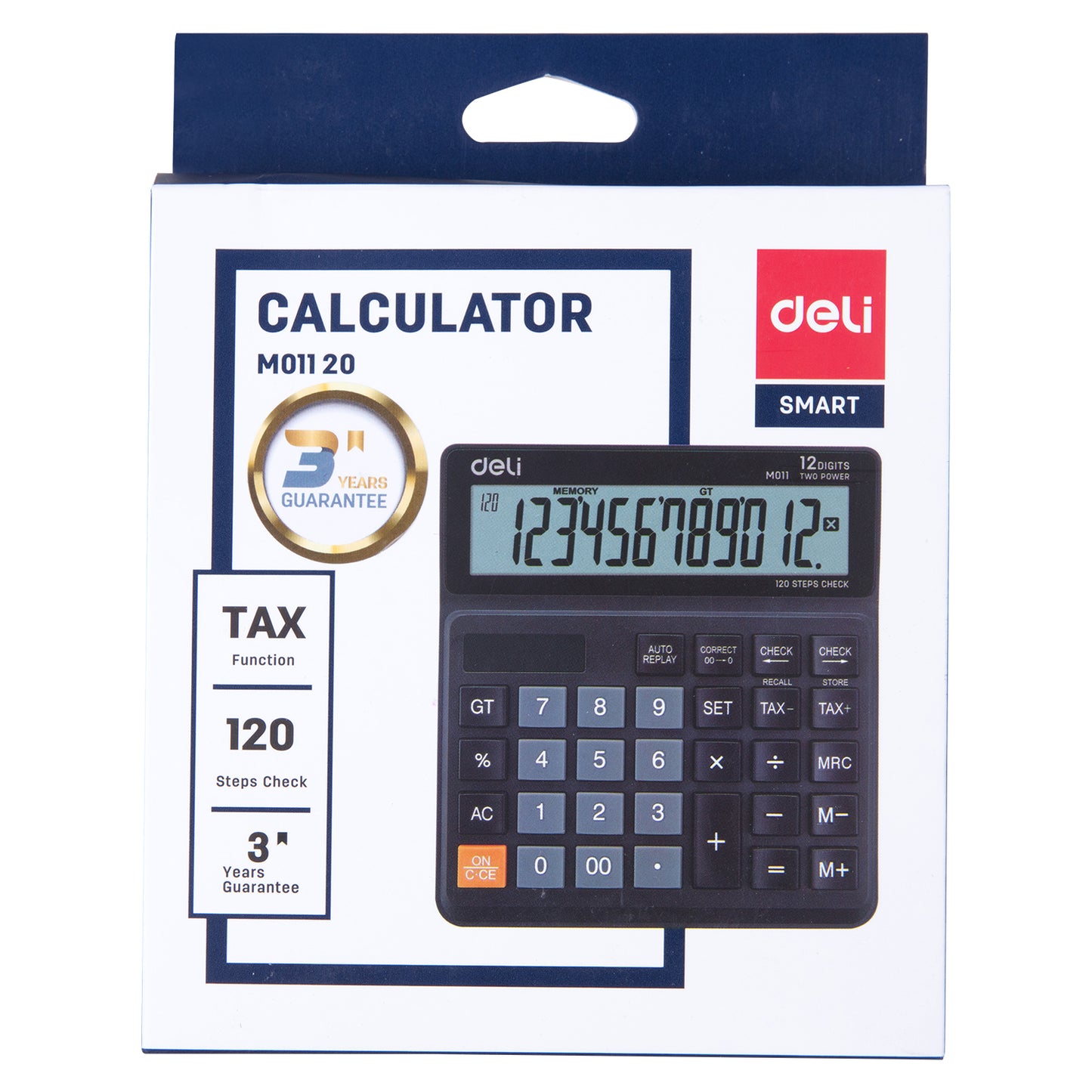 Deli WM01120 Desktop Calculator (Black, Pack of 1)