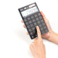 Deli W1589P Modern Compact Calculator 12-Digit, Black