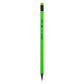 Deli WU54600 Neon Series Pre-Sharpened, Wood-Free, HB Pencils with Eraser (12 Pcs)