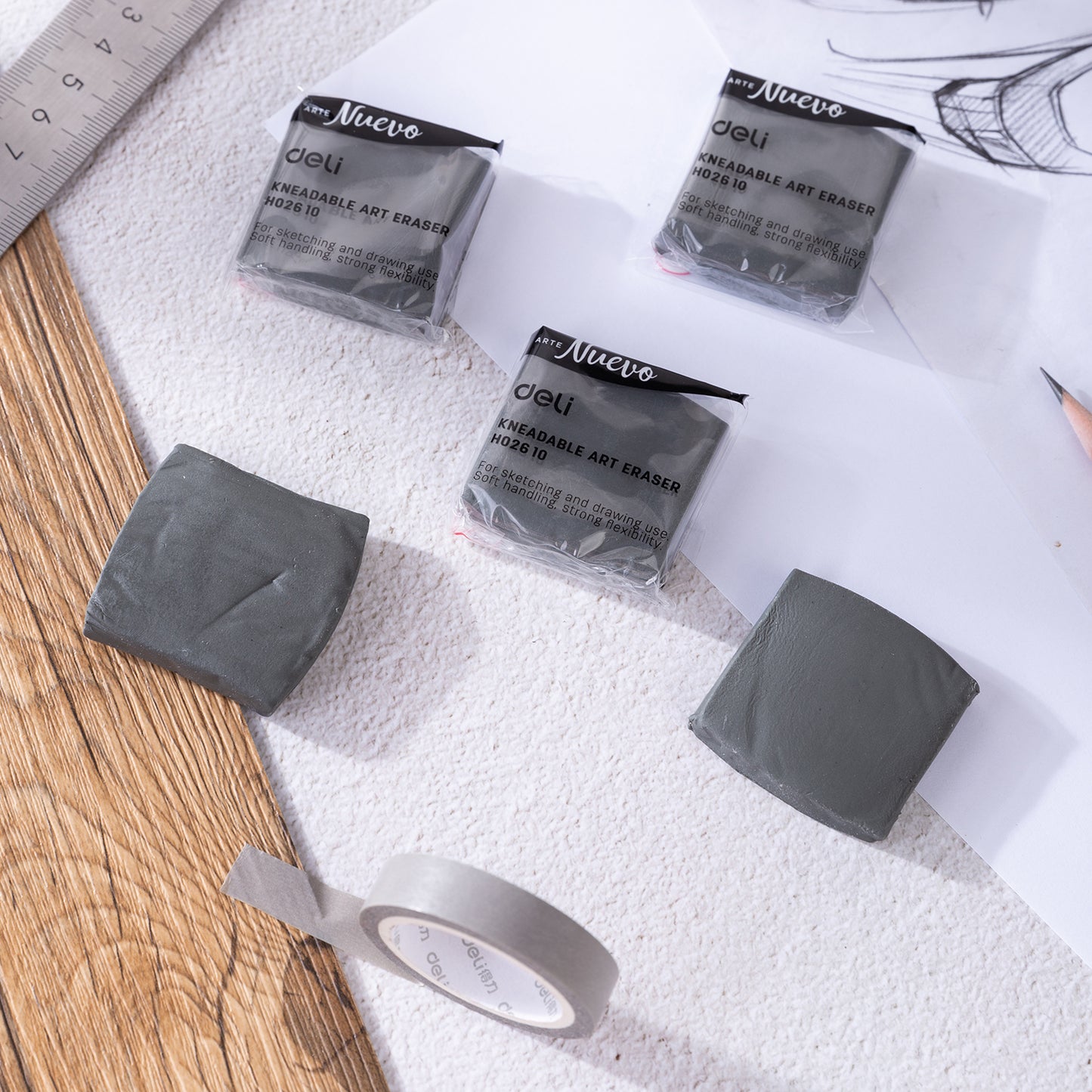 Deli Arte Nuevo WH02610 Artist Range Kneadable Eraser (Pack of 1)