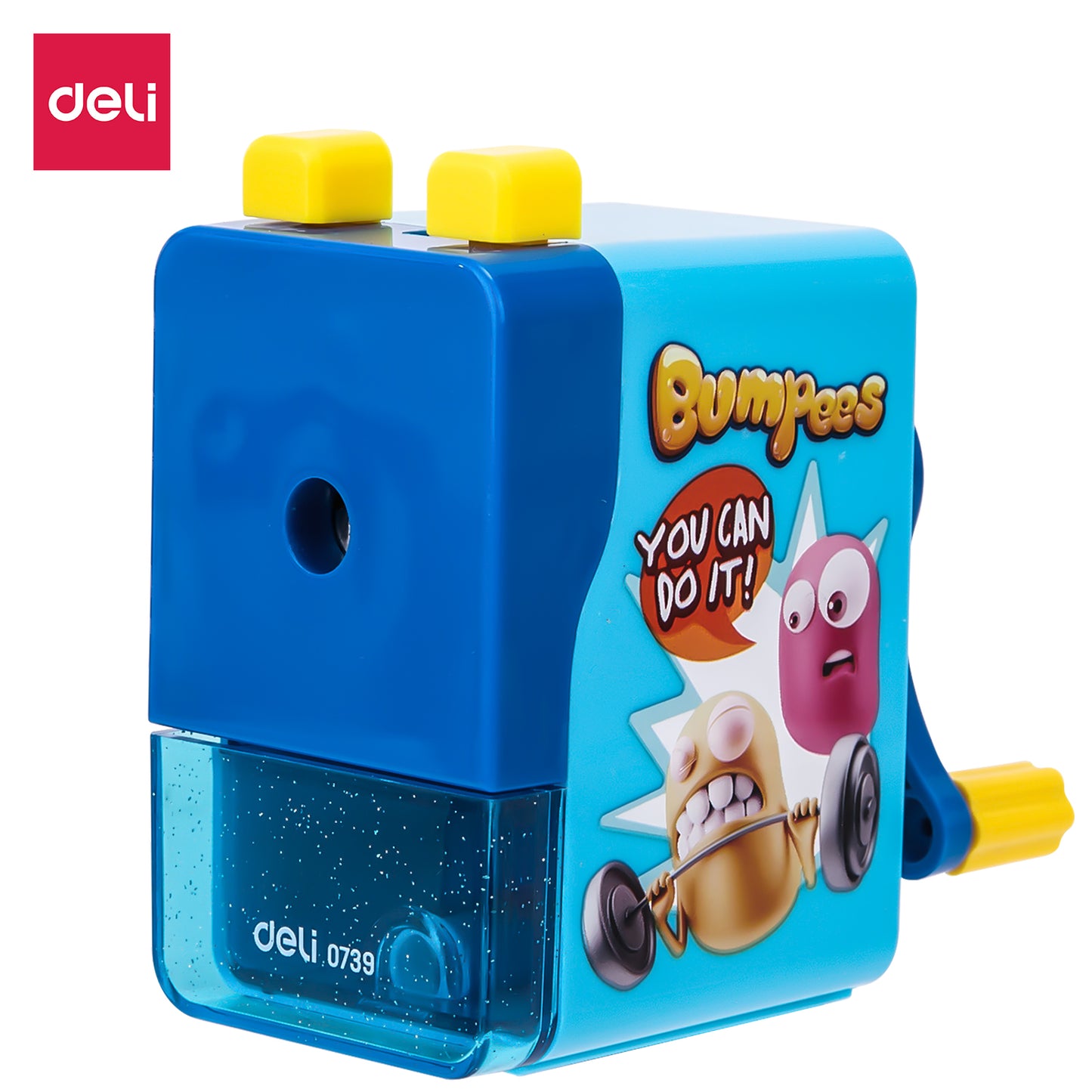 Deli W0739 Rotary Pencil Sharpener, Pack of 1 (Color May Vary)