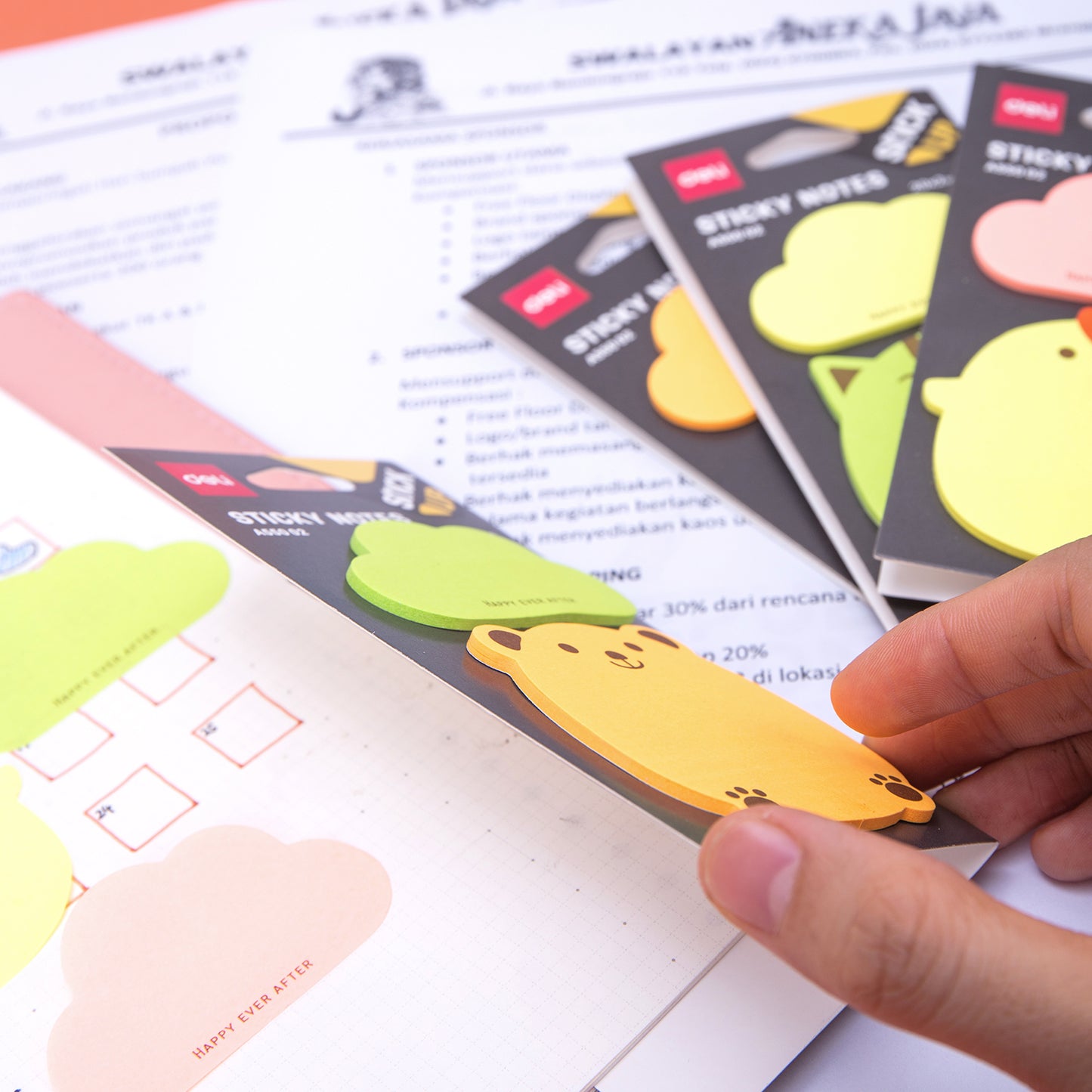 Deli WA55002 Sticky Notes, 80 gsm, 76x76mm (Pack of 1)