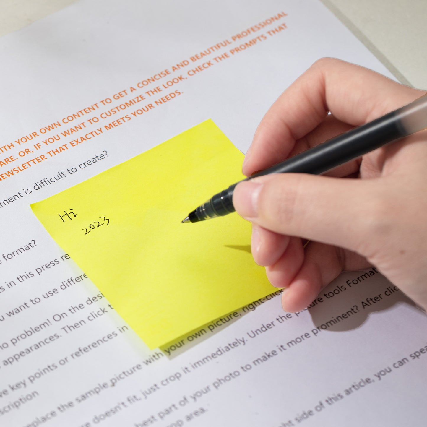 Deli WA02302 Sticky Note, 3" x 3", 2x100 Sheets, Yellow (Pack of 1)