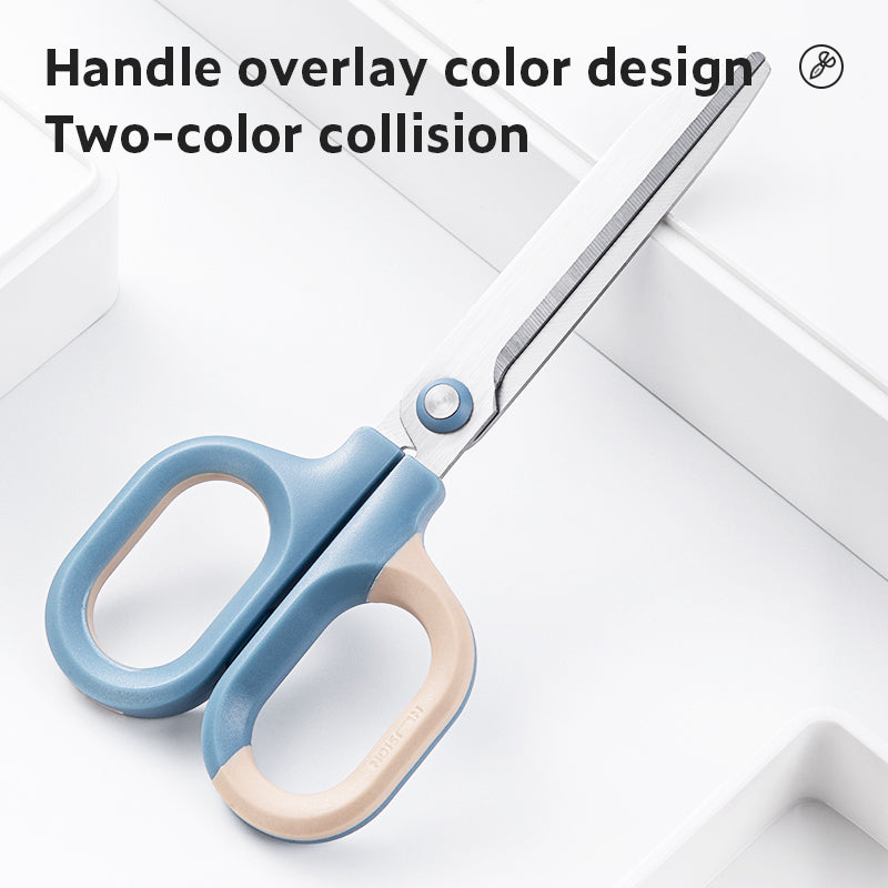 Deli WNS056 Nusign Scissors 145mm (Pack of 1, Color May Vary)