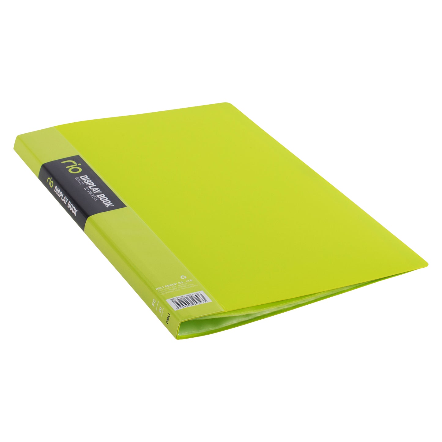 Deli WB01102 FC Display Book, 20 Pocket (Pack of 1, Color May Vary)