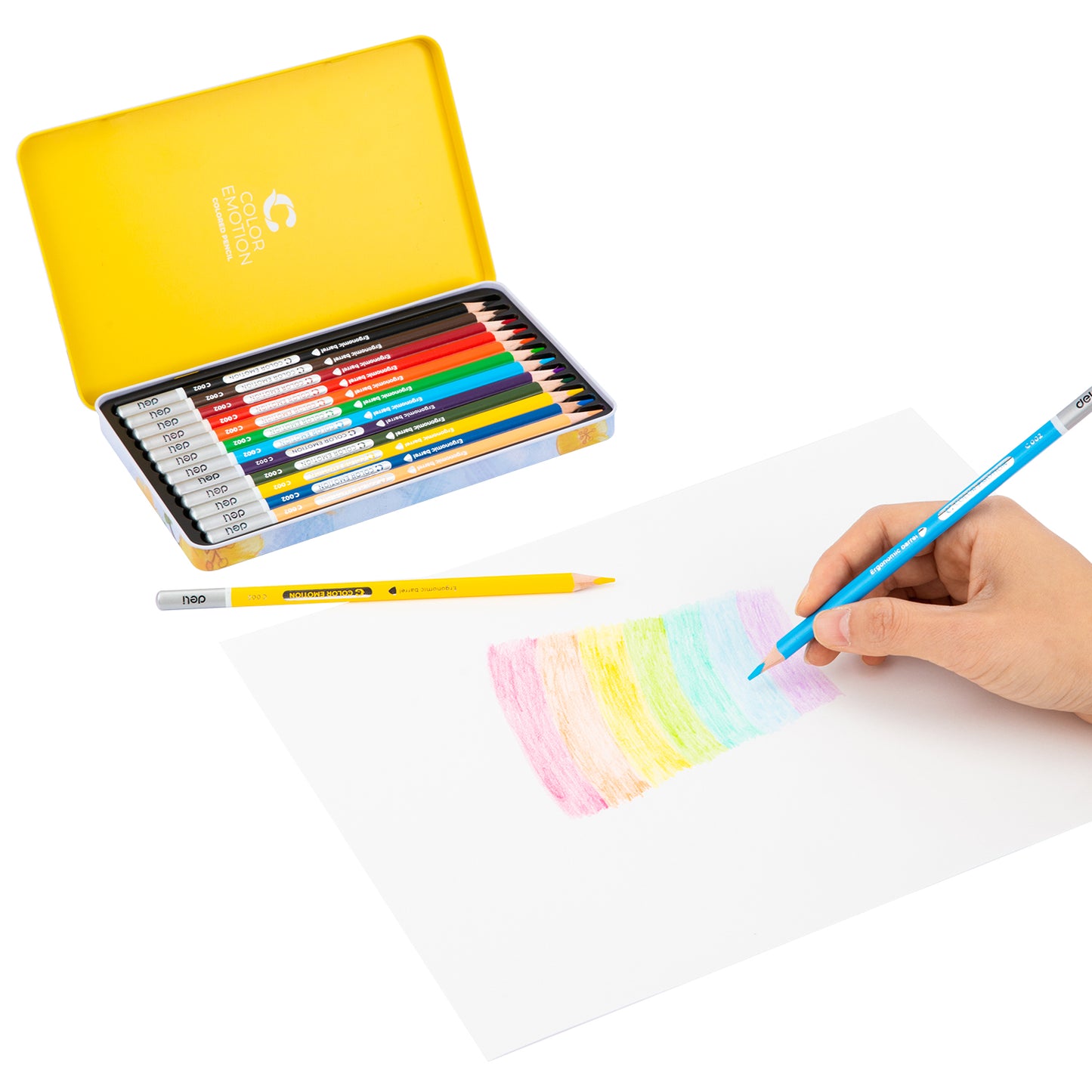 Deli WC00205 Color Pencil 12 Pcs, Multicolor (Pack of 1)
