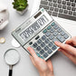 Flair FC-450 Desktop Series Basic Calculator, Grey, Pack of 1