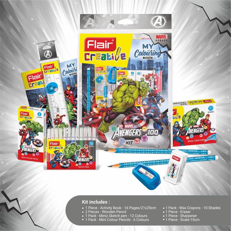 Flair Creative Series Marvel Avengers Stationery Kit