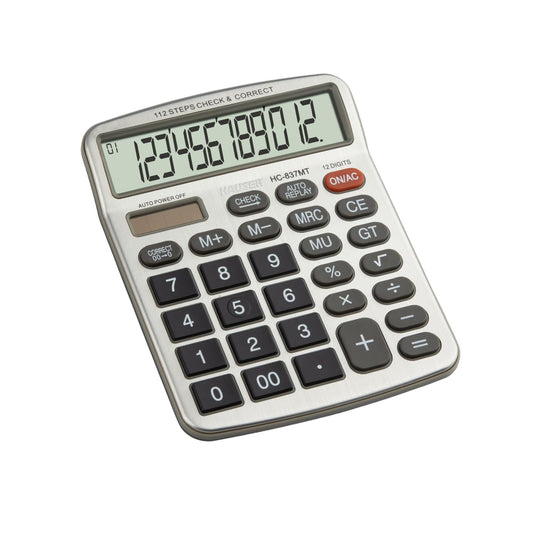 Hauser Desktop Series HC 837MT Calculator, Pack of 1