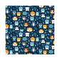 PaperPep Blue Cute Cartoon Animal Print 19"X29" Gift Wrapping Paper, Pack of 5
