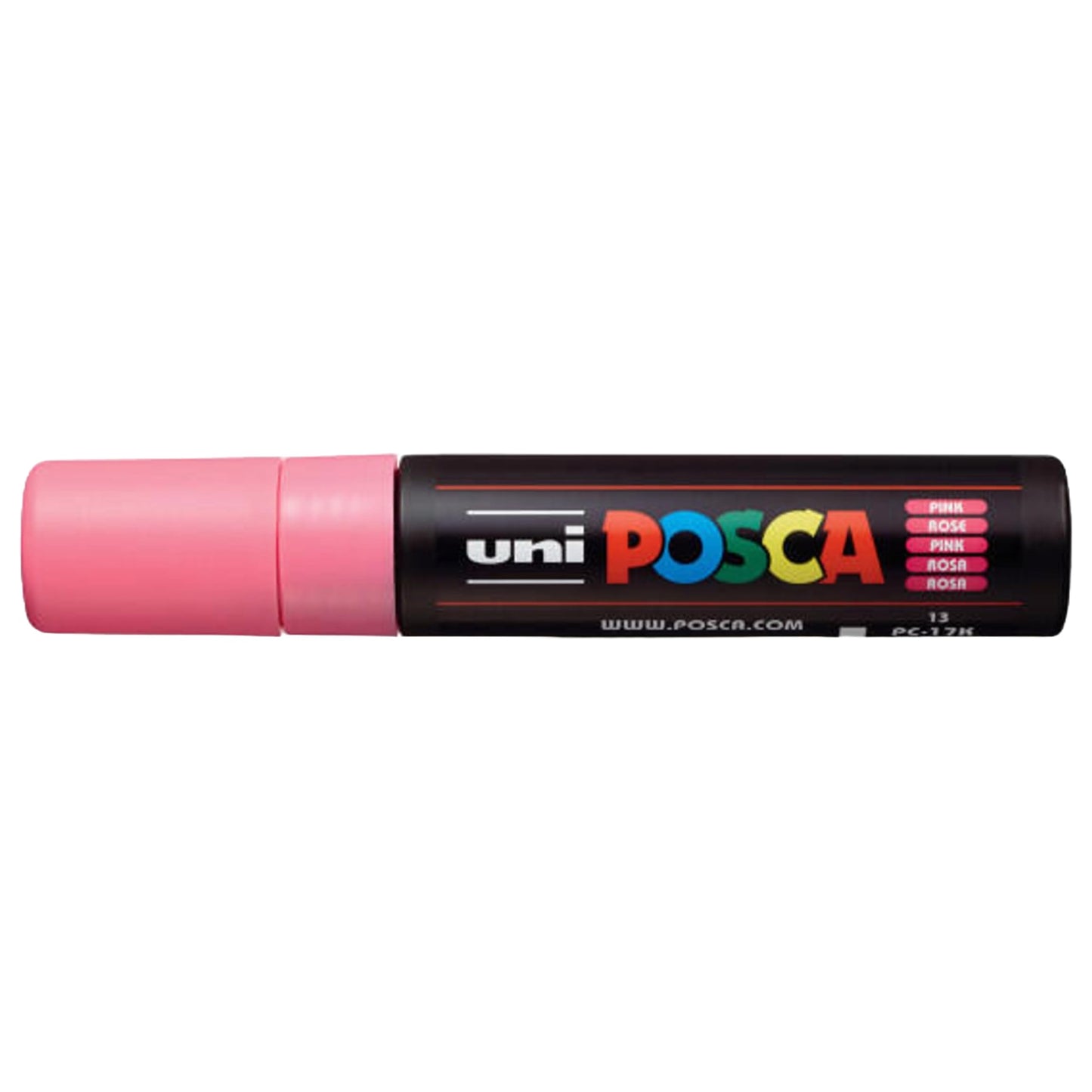 uni-ball Posca PC-17K 15.0 mm Extra Broad Tip Marker Pen, Pink Ink, Pack of 1