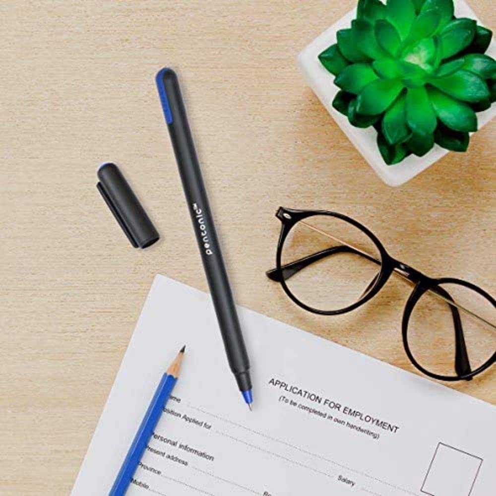 Pentonic 0.7 mm Ball Point Pen Blister Pack (Blue & Black Ink, Pack of 10)