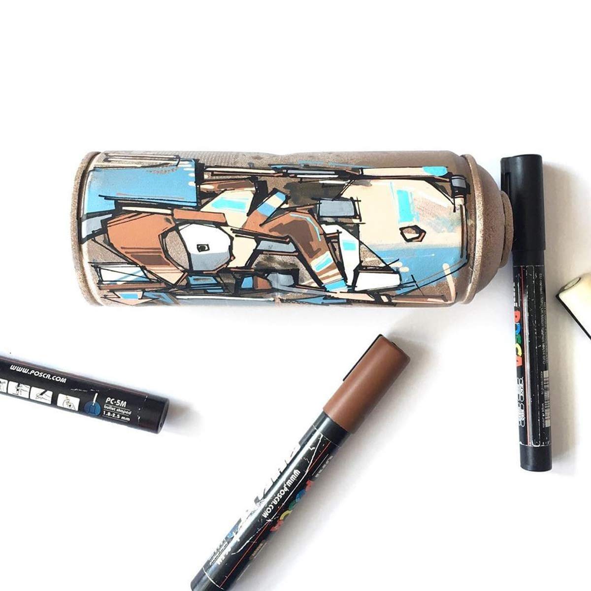 uni-ball Posca 5M 1.8-2.5 mm Bullet Shaped Markers, Brown Ink, Pack of 1