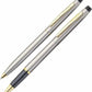 Pierre Cardin Kriss Ball Exclusive Pen Set, Ball Pen & Roller Ball Pen, Blue Ink, Pack of 1