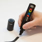 uni-ball Posca PC-8K 8.0 mm Bold Point Chisel Shaped Marker Pen, Black Ink, Pack of 1