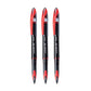 uni-ball Air UBA188M 0.5mm Roller Ball Pen, Red Ink, Pack of 3