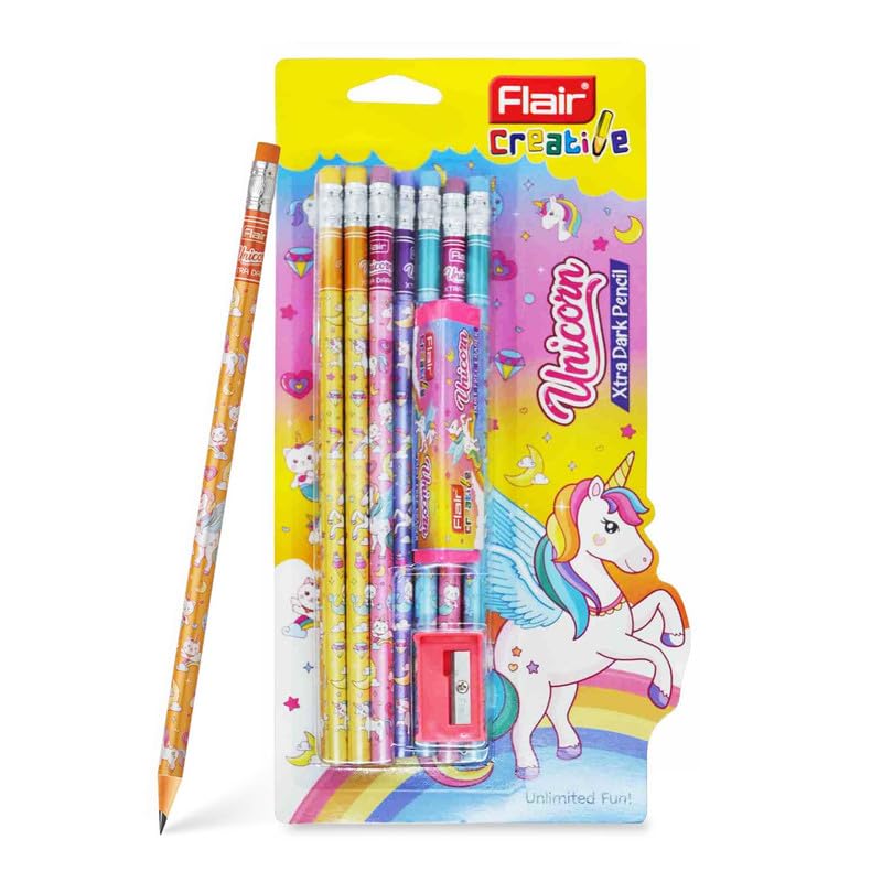 Flair Unicorn Kit Of Pencils- Multicolor