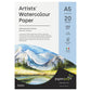 PaperPep Artists' Watercolour Paper 200GSM Cold Pressed A5 Pack of 20+8 Free Sheets