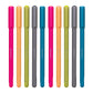 Pentonic Colours Ball Pen, Multicolor Body, Blue Ink, Pack of 10