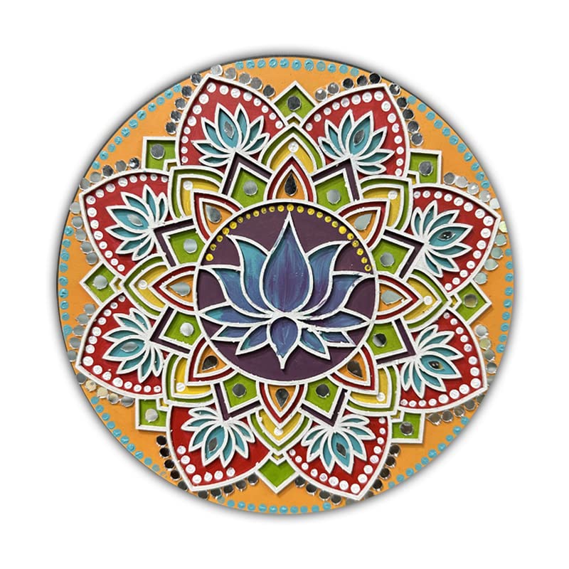 iCraft DIY Mandala Art Kit - Lotus Design - 10x10