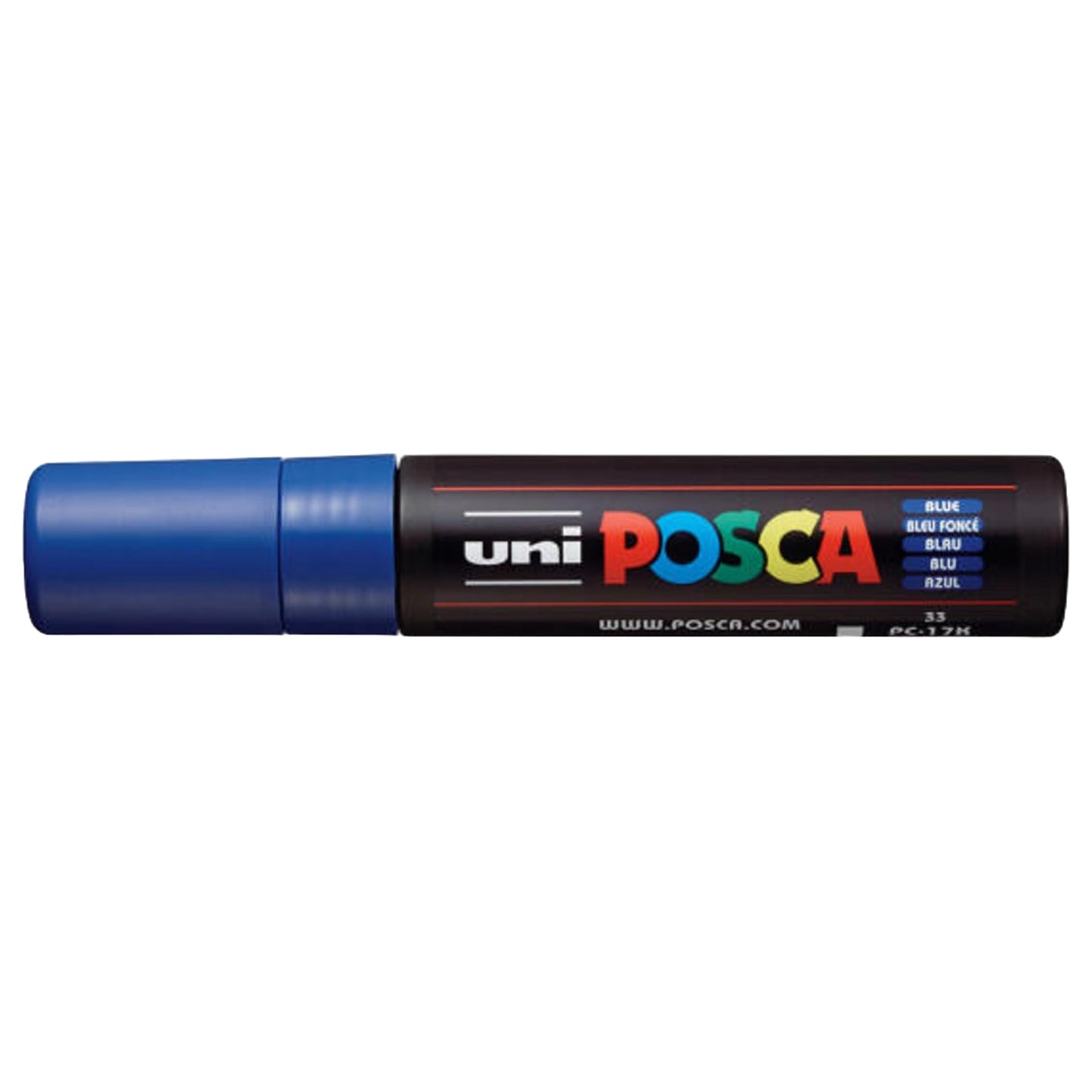 uni-ball Posca PC-17K 15.0 mm Extra Broad Tip Marker Pen, Blue Ink, Pack of 1